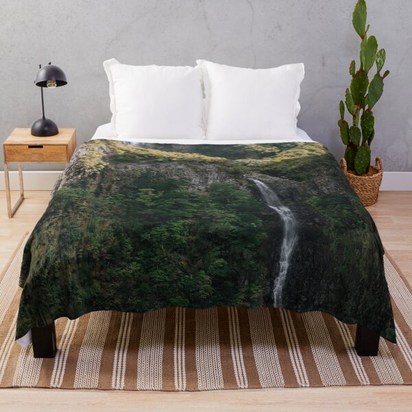 Item preview, Dreamy waterfall hidden in a forest mountain valley – Landscape Photography  designed and sold by regnumsaturni.