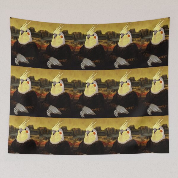 Item preview, Cacatúa Mona Lisa - Leonardo da Vinci Birb designed and sold by Birb-Merch.