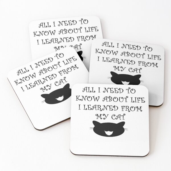 Item preview,  All I Need To Know About Life I Learned From My Cat designed and sold by Anoirshop ⭐⭐⭐⭐⭐.