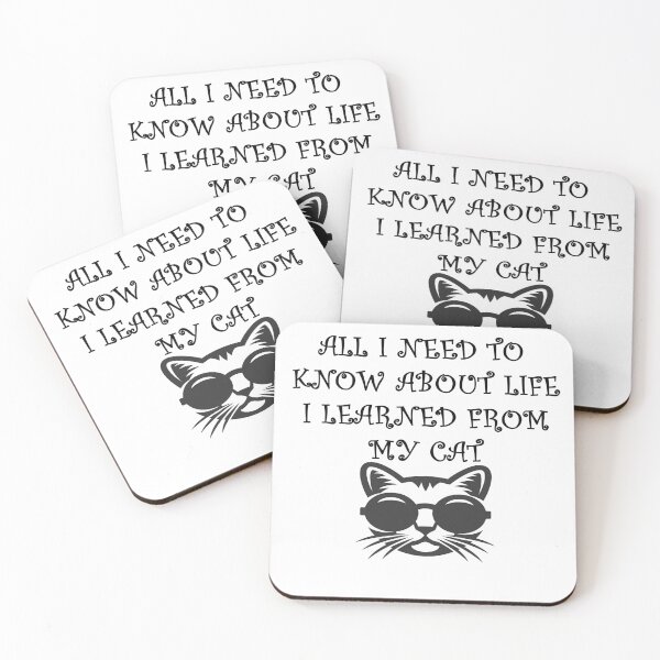 Item preview,  All I Need To Know About Life I Learned From My Cat designed and sold by Anoirshop ⭐⭐⭐⭐⭐.