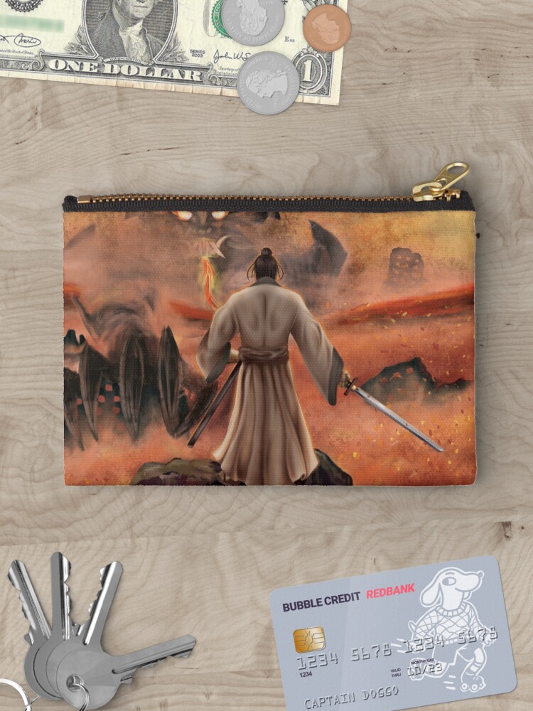 Thumbnail 3 of 4, Zipper Pouch, Warrior above the Sea of Fire designed and sold by TannerLail.