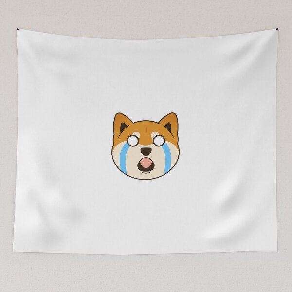 Item preview, Suprised crying shiba inu designed and sold by IgniiART.