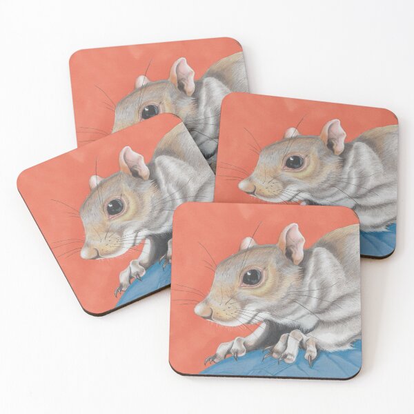 Item preview, Grey Squirrel Coloured Pencil Art designed and sold by Philosophyfox.