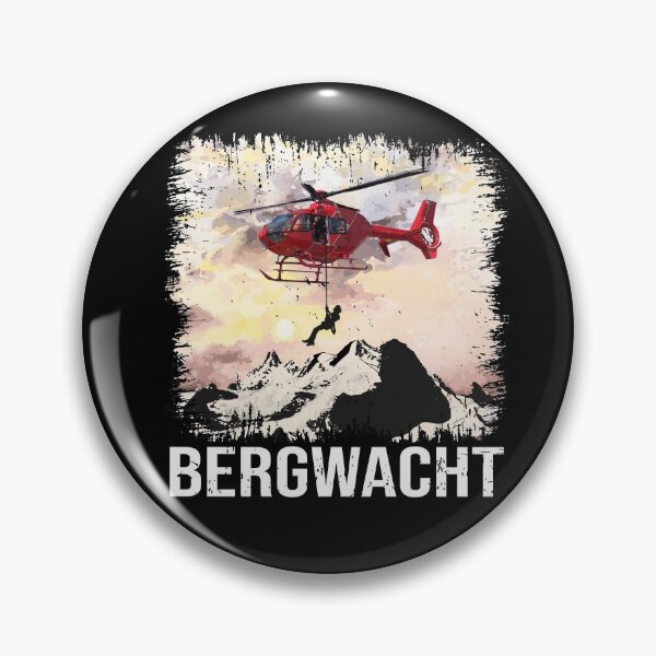 Item preview, Bergwacht mountain rescue Alpine helicopter rescue design designed and sold by brunsch-print.