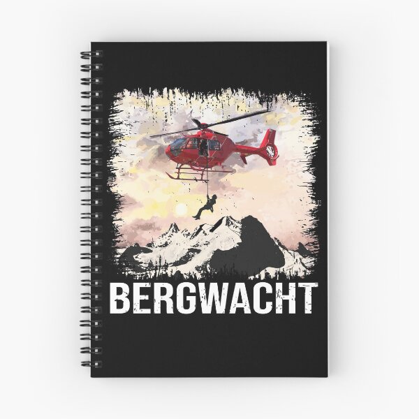 Item preview, Bergwacht mountain rescue Alpine helicopter rescue design designed and sold by brunsch-print.
