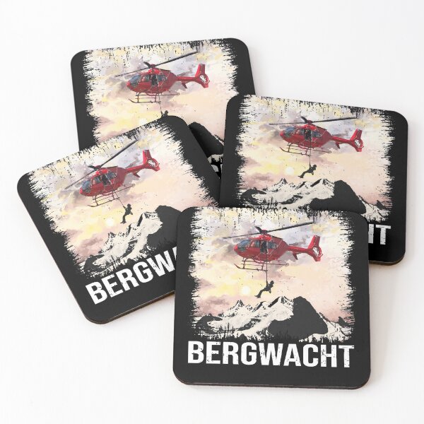 Item preview, Bergwacht mountain rescue Alpine helicopter rescue design designed and sold by brunsch-print.