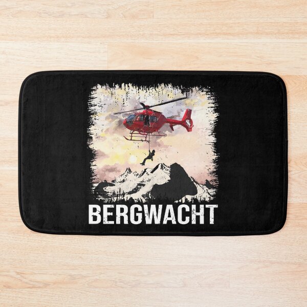 Item preview, Bergwacht mountain rescue Alpine helicopter rescue design designed and sold by brunsch-print.