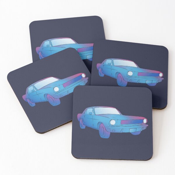 Item preview, Muscle car blue purple gradient designed and sold by Bianca Brownish.