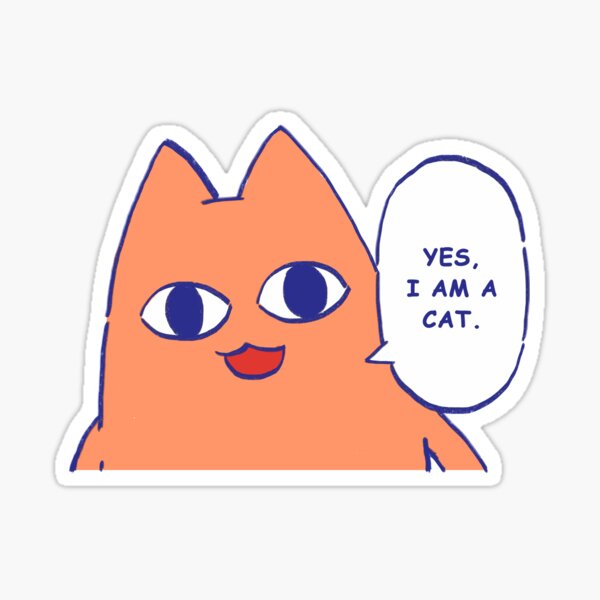 Artikel-Vorschau von Ich zeichne Chiyo Papa, der sagt: „Ja, ich bin eine Katze“ / lustiges Azumanga Daioh-Meme, designt und verkauft von RansRoom.