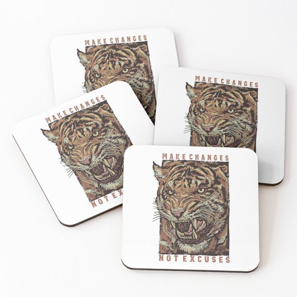 Item preview, Tiger Apex Predator Make Changes Not Excuses designed and sold by Vector Scout Lab.