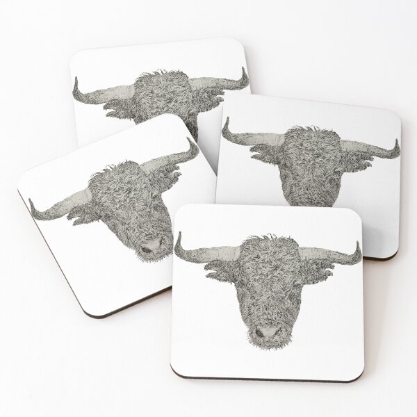 Artikelvorschau, Dotwork Stier Kunstdruck entworfen und verkauft von DrawWithSacha.