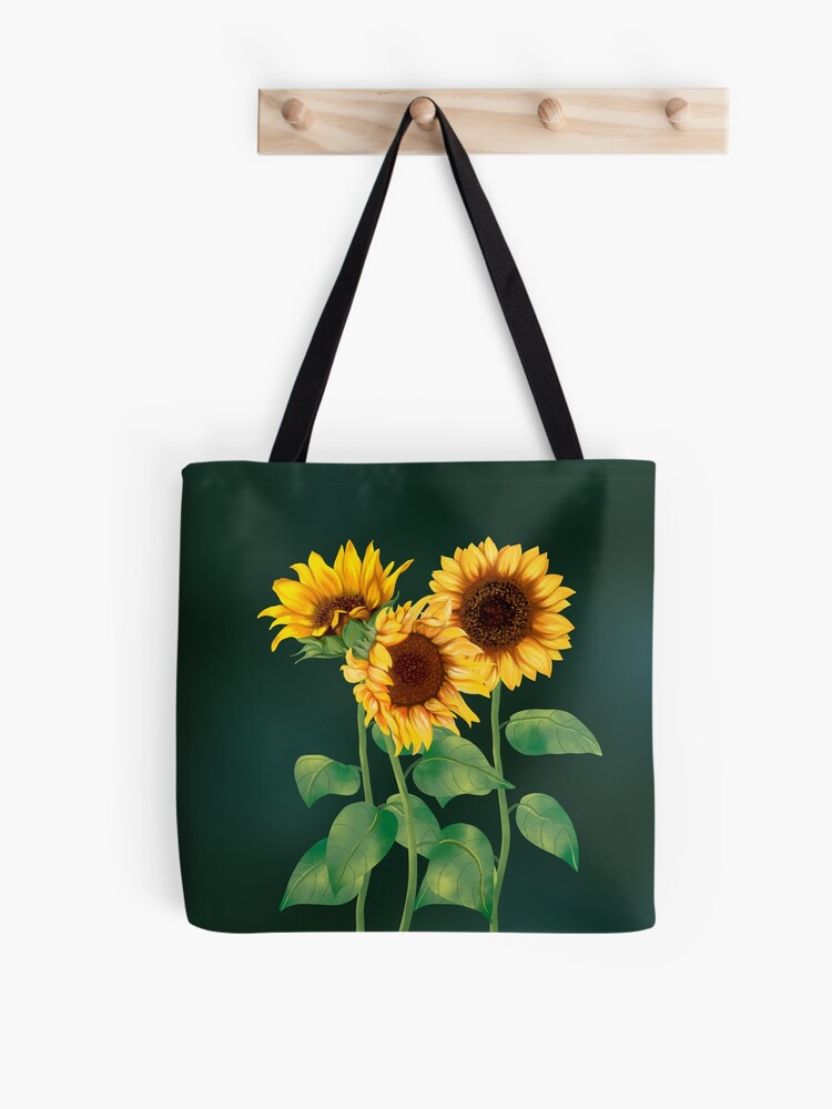 Bolsa de tela «Girasoles bastante pintados» de Orianah | Redbubble