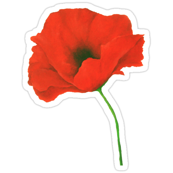 "Poppy" Stickers by ClaireEArtwork | Redbubble