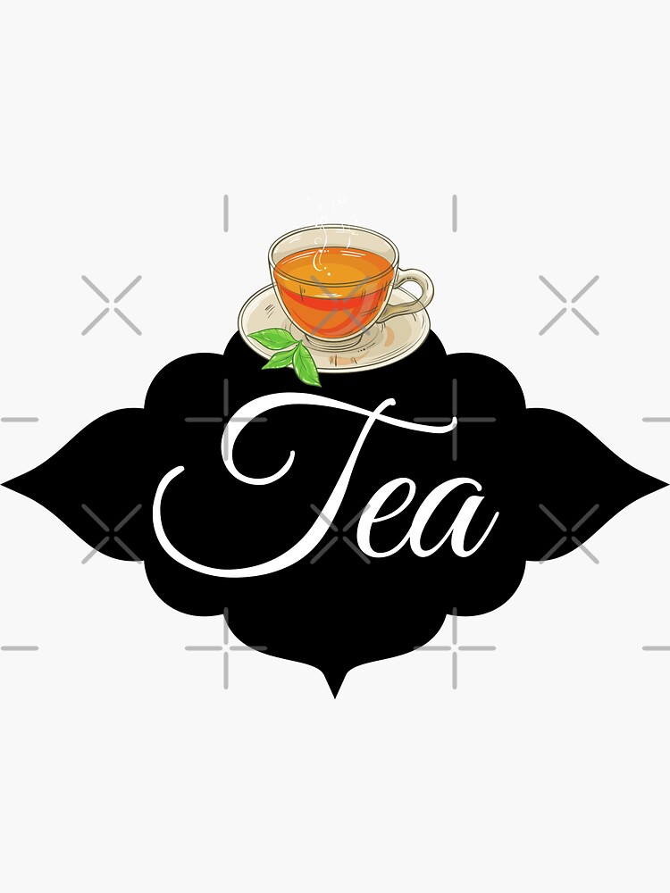 "Tea Container Label" Sticker for Sale by GoodThingsOnly Redbubble