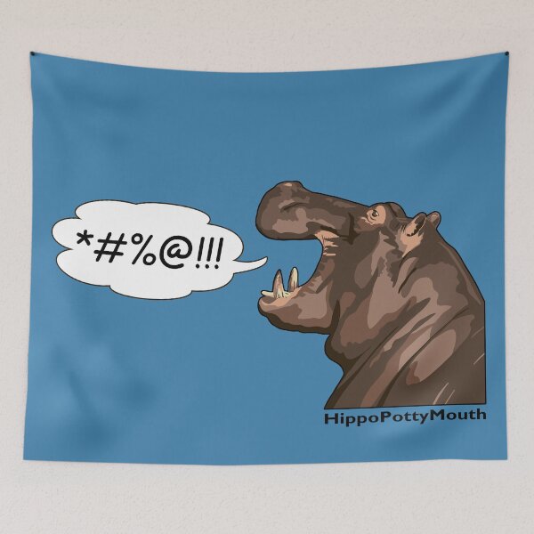 Item preview, HippoPottyMouth designed and sold by GeoCreate.