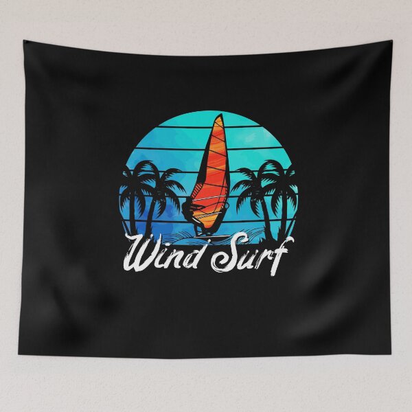 Item preview, Windsurfing Surfer Summer Sun Beach Sea Retro Design designed and sold by brunsch-print.