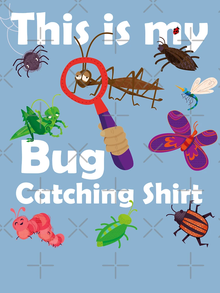 Bug Catching - Fun Cute Bug Catching Design For Kids Kids T-Shirt