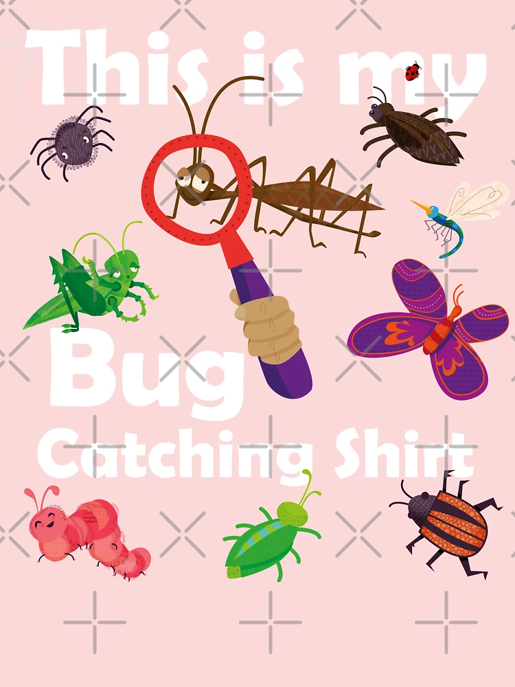 Bug Catching - Fun Cute Bug Catching Design For Kids Kids T-Shirt