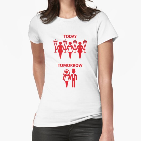 Aujourd'hui - Demain (Poule / Rouge) T-shirt moulant