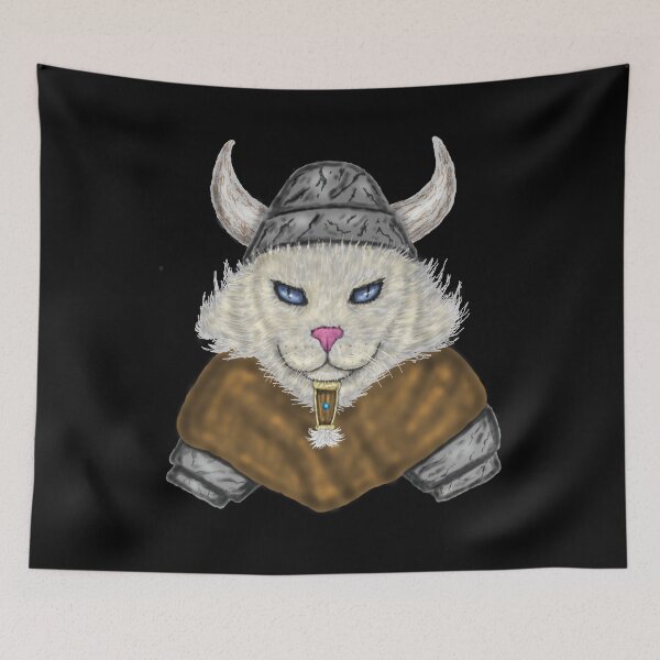 Item preview, viking cat, cat mom, cat dad, cat lover, viking lover,  funny cat lover design designed and sold by baingraphics.