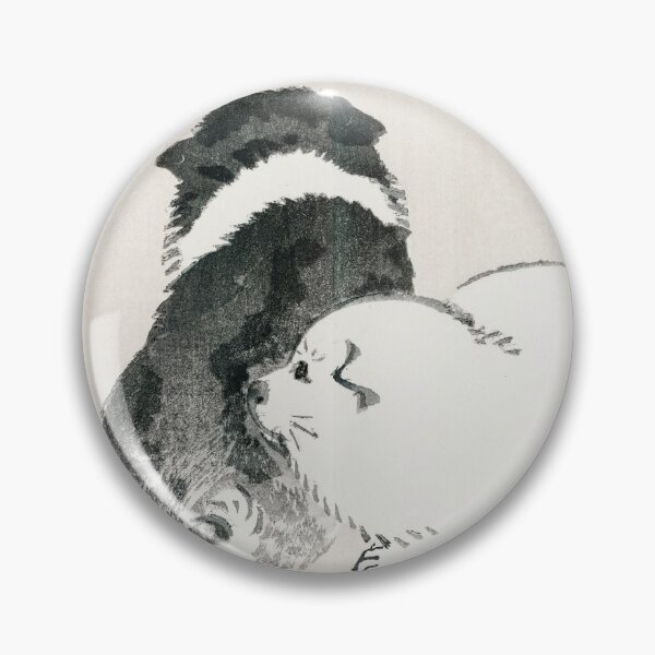 Item preview, Black and white puppies by Kōno Bairei (1844-1895).  designed and sold by Heyitsleo.