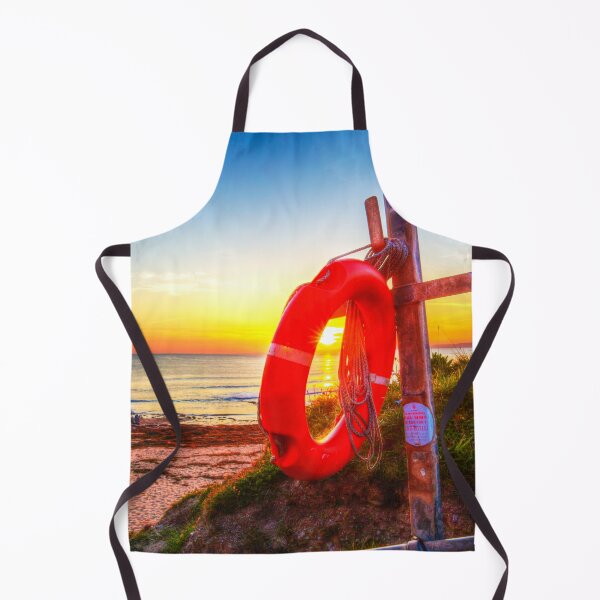 Item preview, Red Life Buoy Ring At Sunset designed and sold by Paul Thompson Photography.
