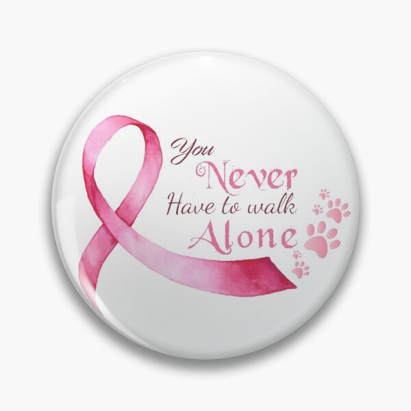 Item preview, You Never Have to Walk Alone Breast Cancer Awareness Ribbon designed and sold by ahmedabdelbaset.