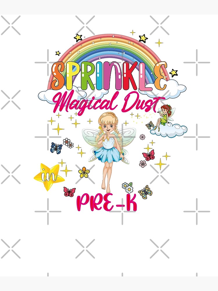 " kids Sprinkle Magic Dust In PreK Grade PreK fairy First Day School Girl " Canvas Print for
