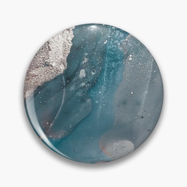 Item preview, Ocean sea, blue and silver marble print designed and sold by HadeeeeL.