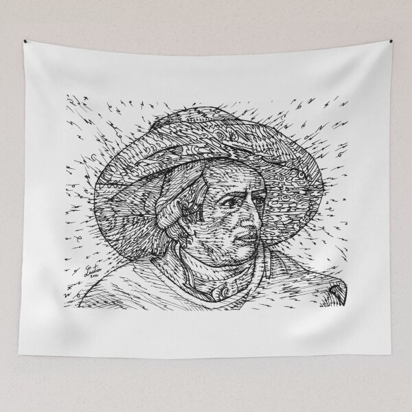 Item preview, JOHANN WOLFGANG VON GOETHE ink portrait .1 designed and sold by lautir.