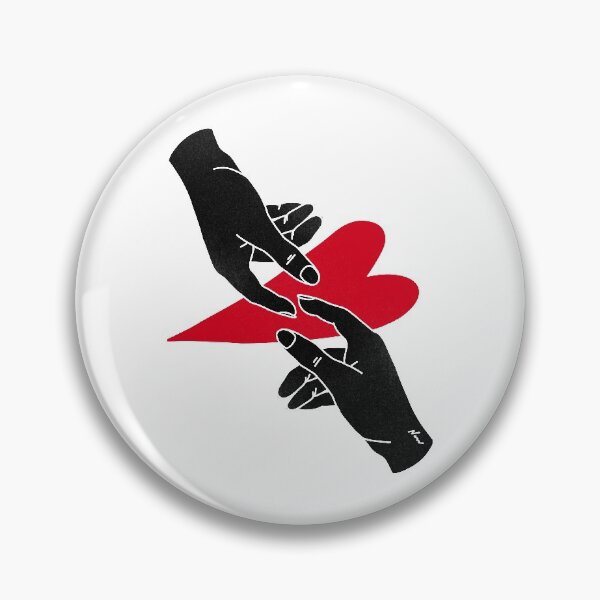 Item preview, Hands Reaching Out For Each Other Above Red Heart designed and sold by studio-nie.