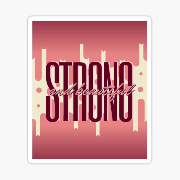 Item preview, Strong and Beautiful in Magenta designed and sold by Dream Big! by E. H..