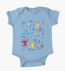 History of Art (blue artlines, w/ paint splashes) One Piece - Short Sleeve