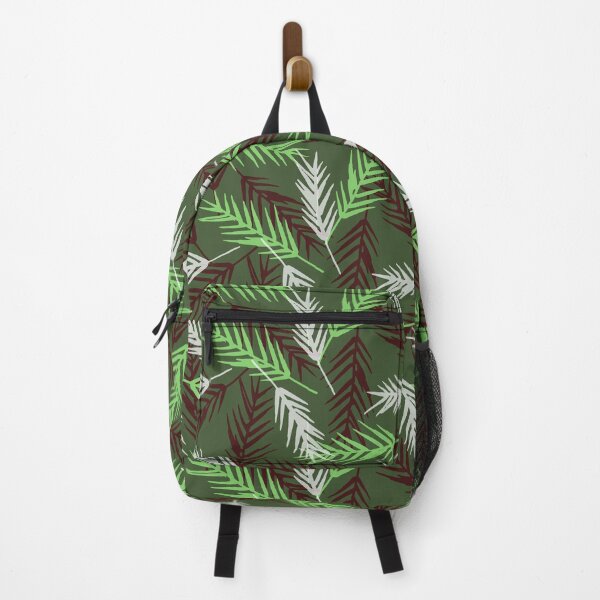 Evergreen Leaves Pattern Backpack