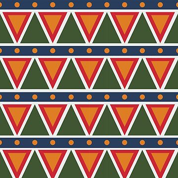Artwork thumbnail, Fun Festive Triangular Pattern by Dream Big! by E. H.