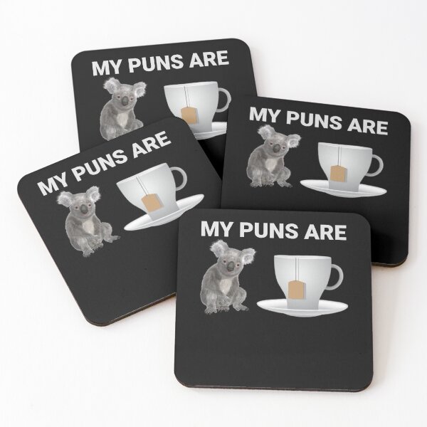 Item preview, My Puns Are Koala Tea Quality Dad Joke  designed and sold by The Junto Shop.