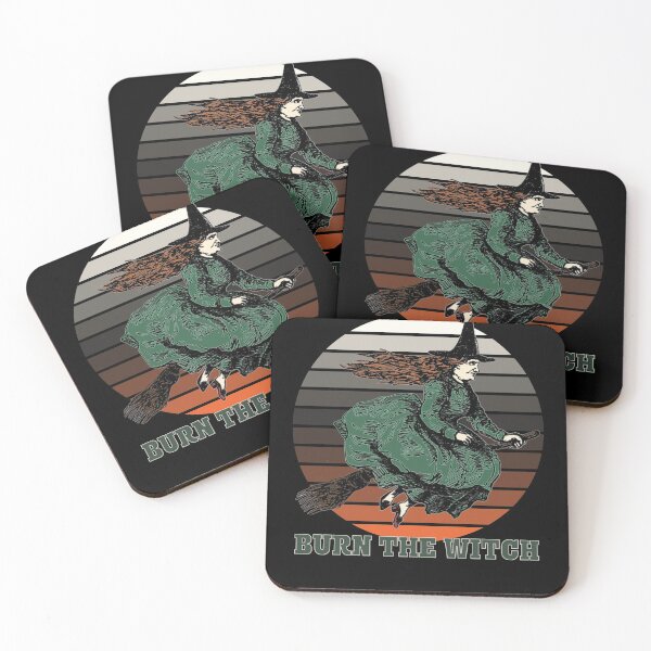 Item preview, Burn the Witch - Halloween - green and sunset designed and sold by hasbeenz.