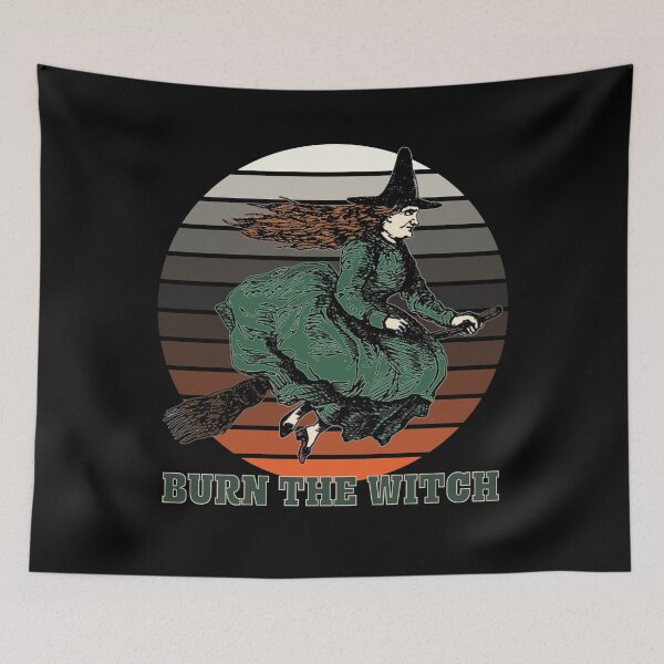 Item preview, Burn the Witch - Halloween - green and sunset designed and sold by hasbeenz.