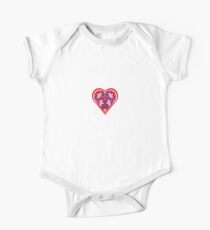 Folk heart 3 centre One Piece - Short Sleeve