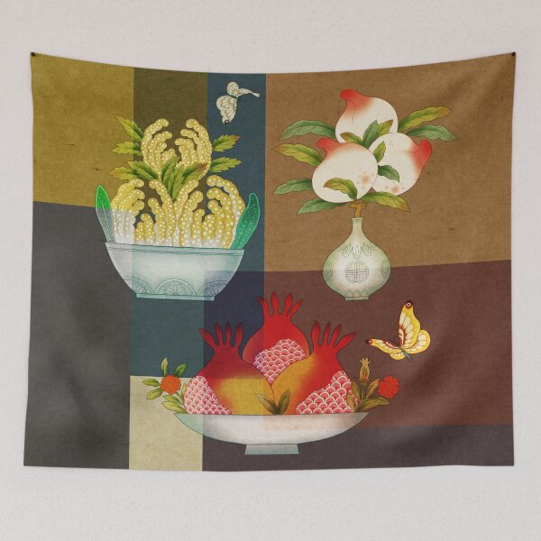 Item preview, Small fruits D: Minhwa-Korean traditional/folk art designed and sold by minsillust.
