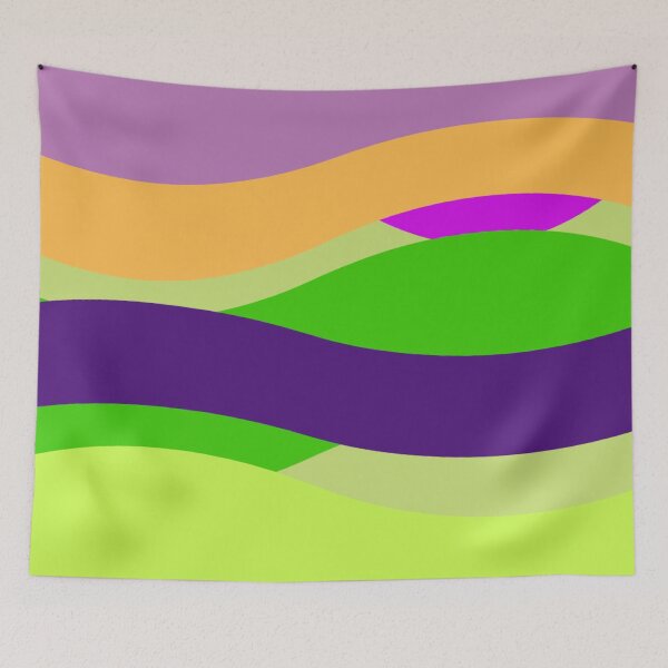 Item preview, Vibrant Color Waves designed and sold by ZubiyaArt.