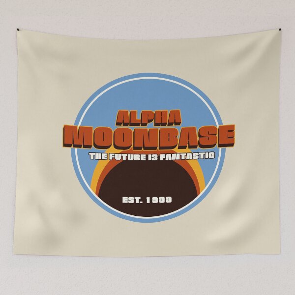 Item preview, Moonbase Alpha The Future is Fantastic! designed and sold by SideQuest - Scribbled Chaos!.