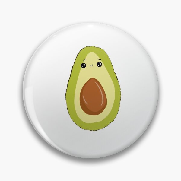 Item preview, Cute avocado sticker with kawaii face designed and sold by GirlofRandom.