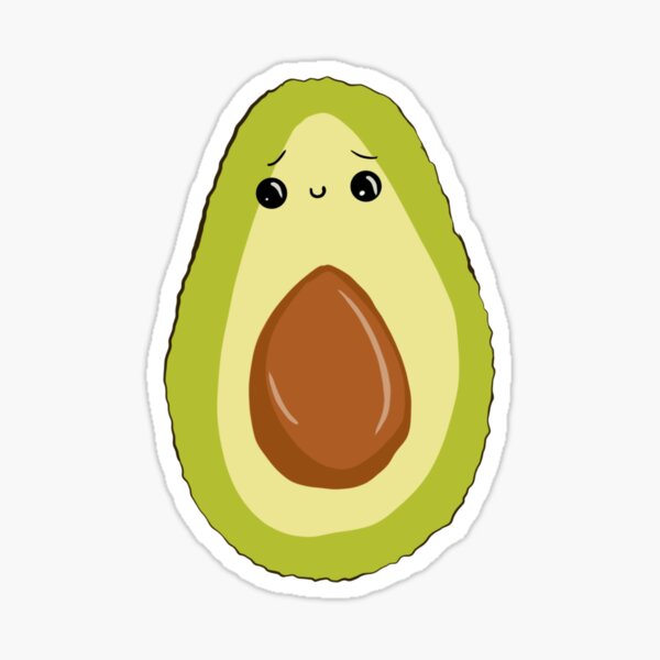 Guacamole the Avocado Cow- Cute Kawaii Vinyl Sticker | Laptop Sticker |  Water bottle Sticker | Waterproof Sticker Decal | Gift