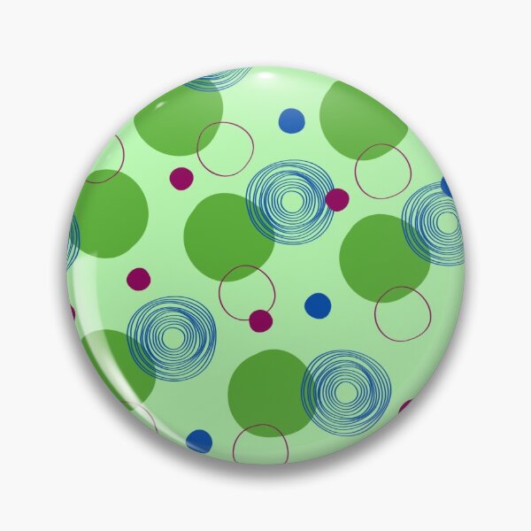Item preview, green circles designed and sold by Mohini Sawant.