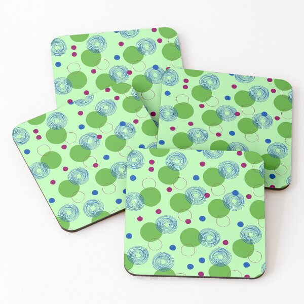 Item preview, green circles designed and sold by Mohini Sawant.