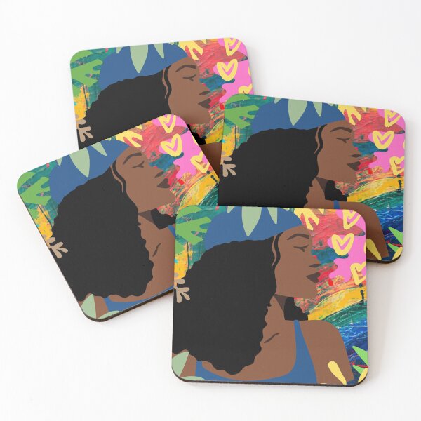 Item preview, African beauty model watercolor painting designed and sold by O-S-E.