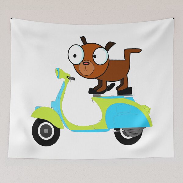 Item preview, Dog on Motorcycle designed and sold by Marvelpic.