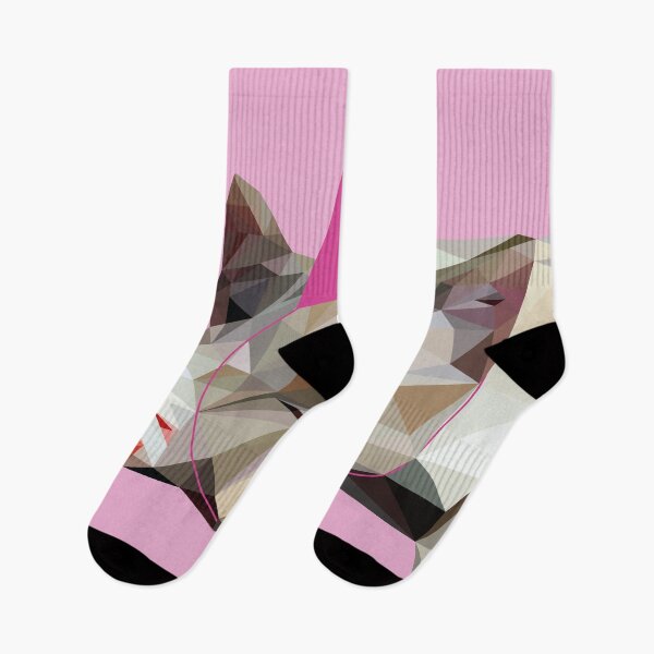 Item preview, Geometric cats portrait - cute kitten with party hat designed and sold by Itsjayrose.