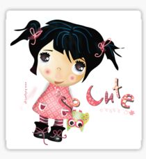 cute girl Sticker